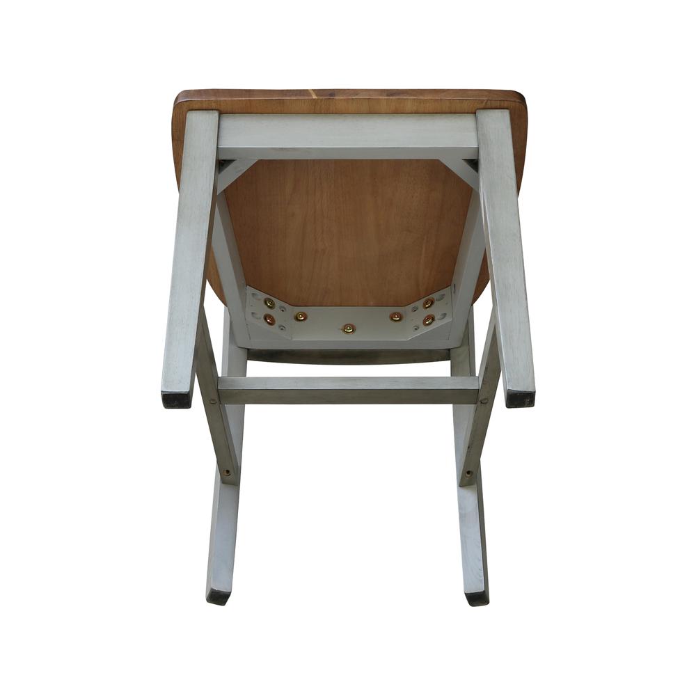 San Remo Splatback Chair, Hickory/Stone. Picture 3