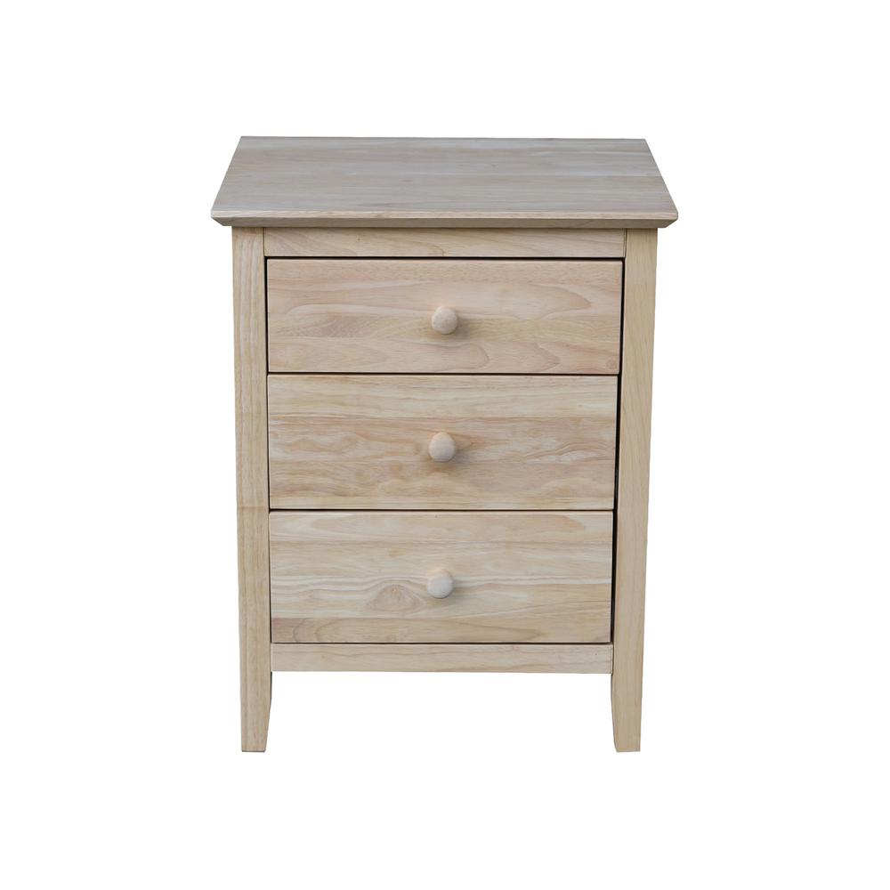 Nightstand With 3 Drawers. Picture 7