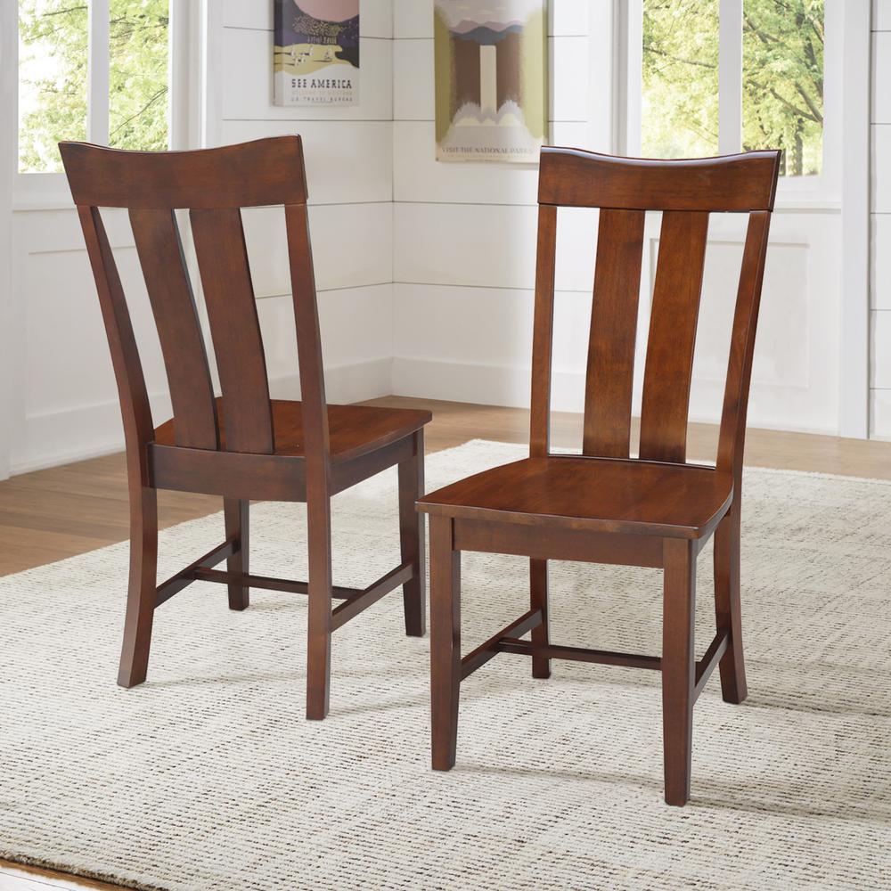 Set of Two Ava Chairs, Espresso. Picture 8