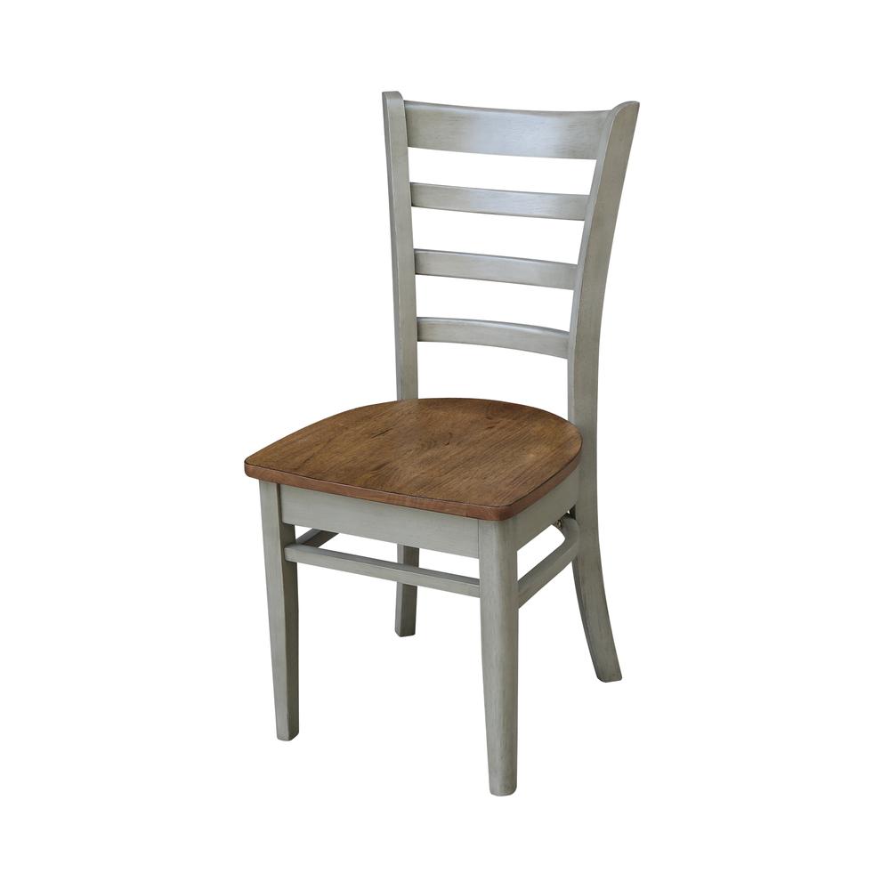 Emily Side Chair, Hickory/Stone. Picture 1