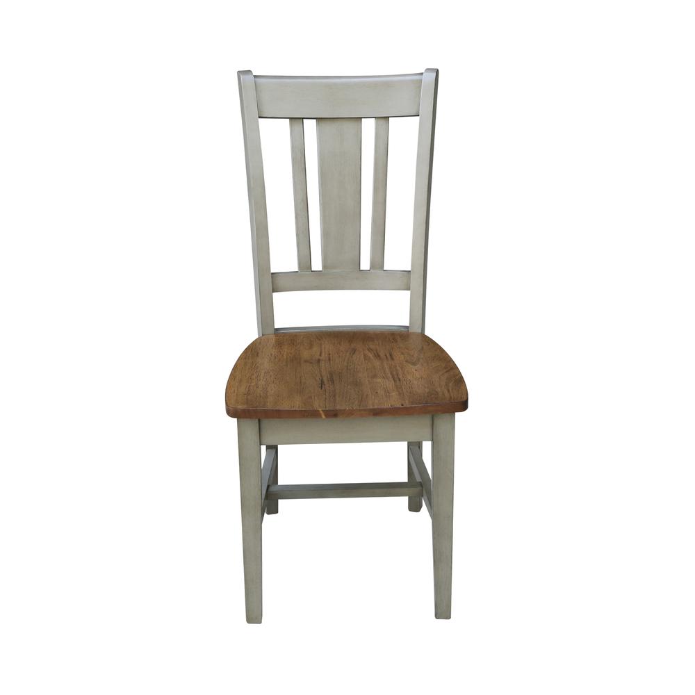 San Remo Splatback Chair, Hickory/Stone. Picture 5