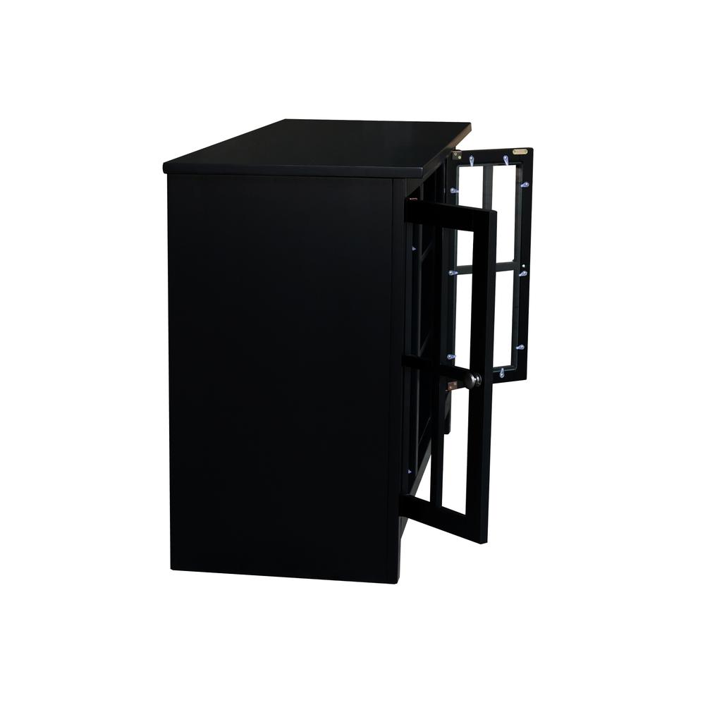 48" Entertainment / TV Stand with 2 Doors- 687657 Color: Black. Picture 6