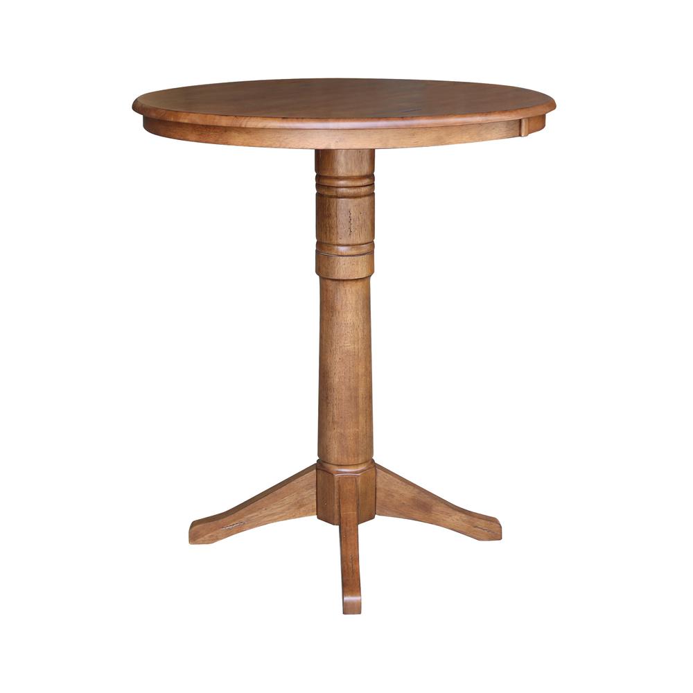 36" Round Top Pedestal Table - 41.9" Height. Picture 3