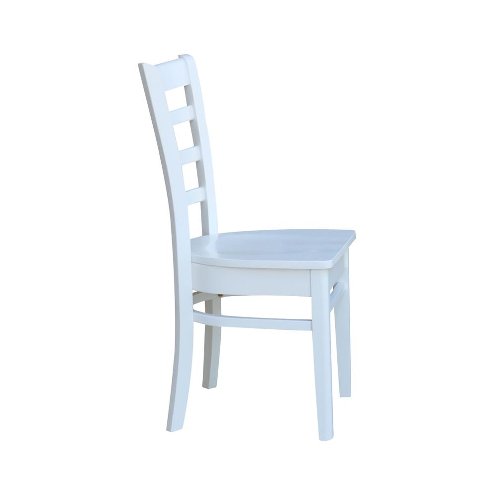 Set of Two Emily Side Chairs, White. Picture 10