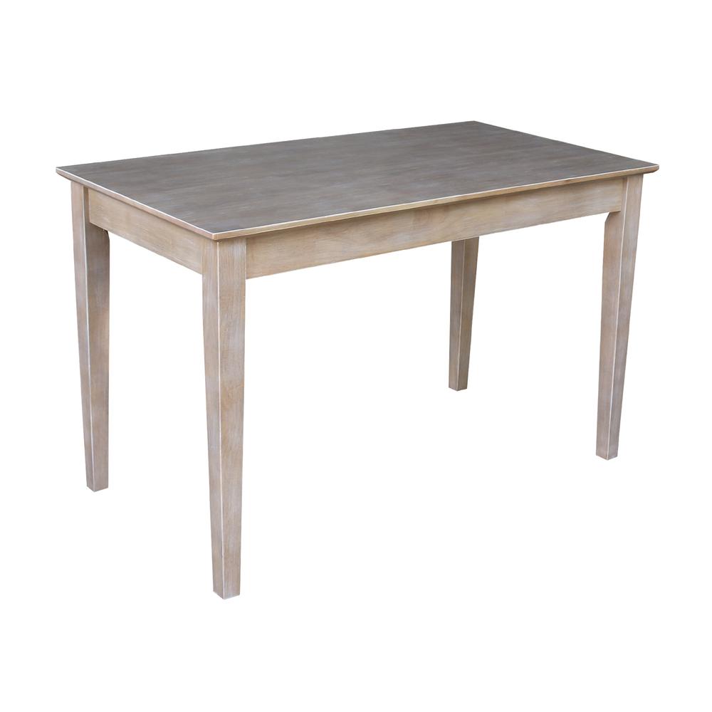 Writing Desk With Drawer, Washed Gray Taupe. Picture 1