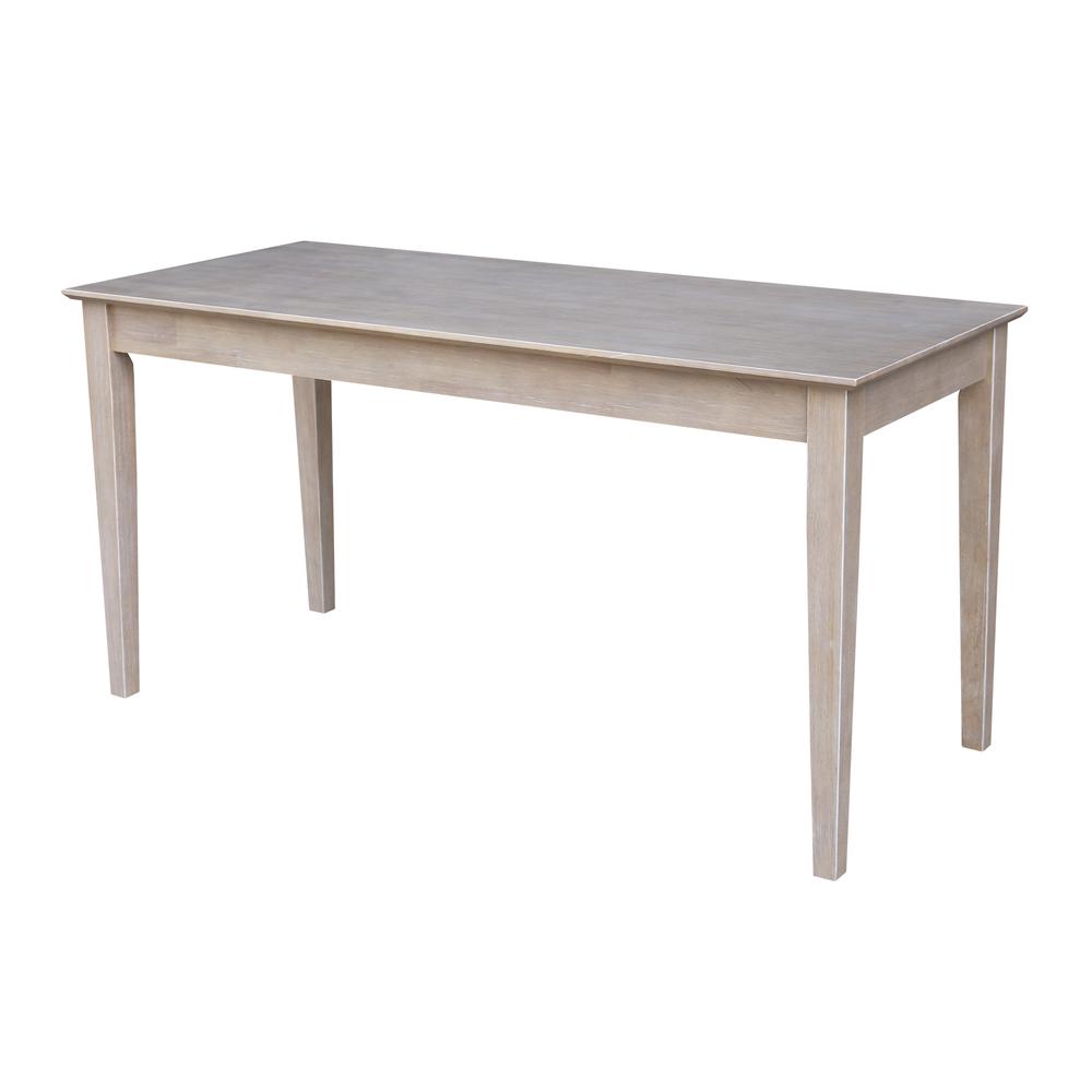Writing Desk With Drawer - Large, Washed Gray Taupe. Picture 1