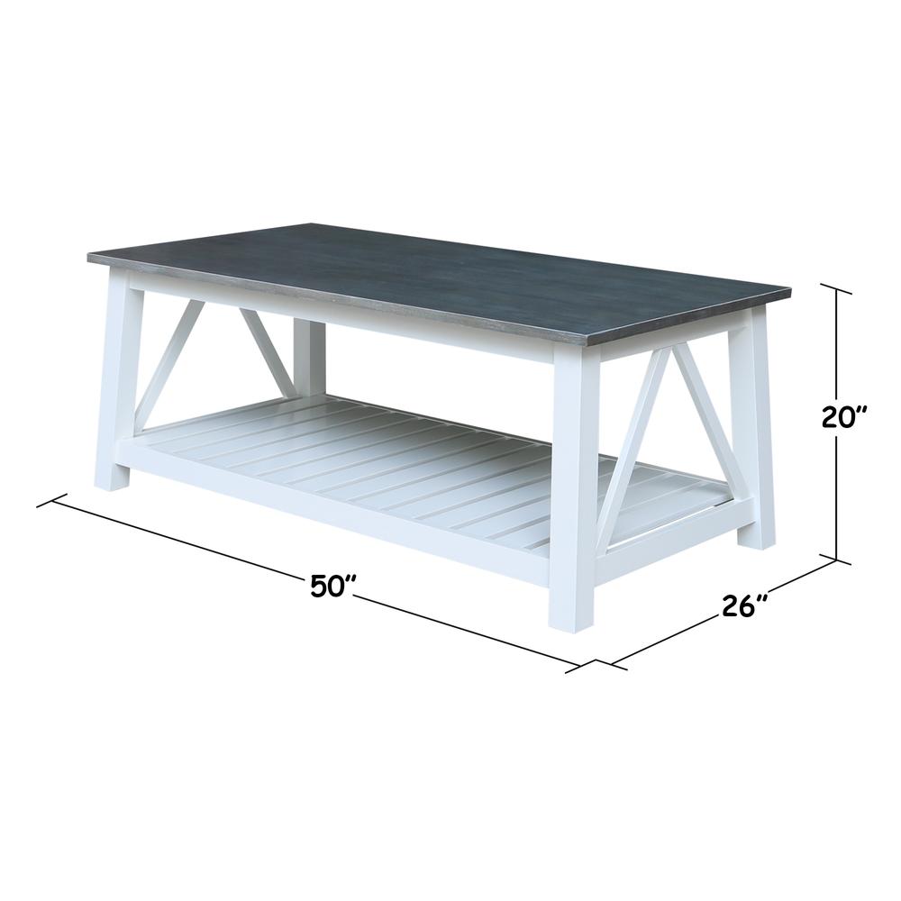 Surrey Coffee Table, White/heather gray. Picture 8