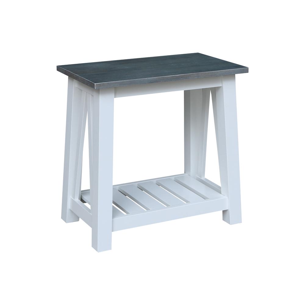 Surrey Side Table, White/heather gray. Picture 1