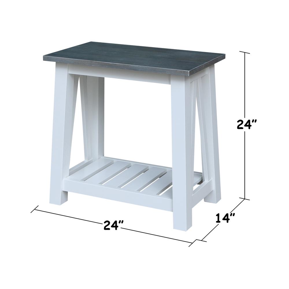 Surrey Side Table, White/heather gray. Picture 8