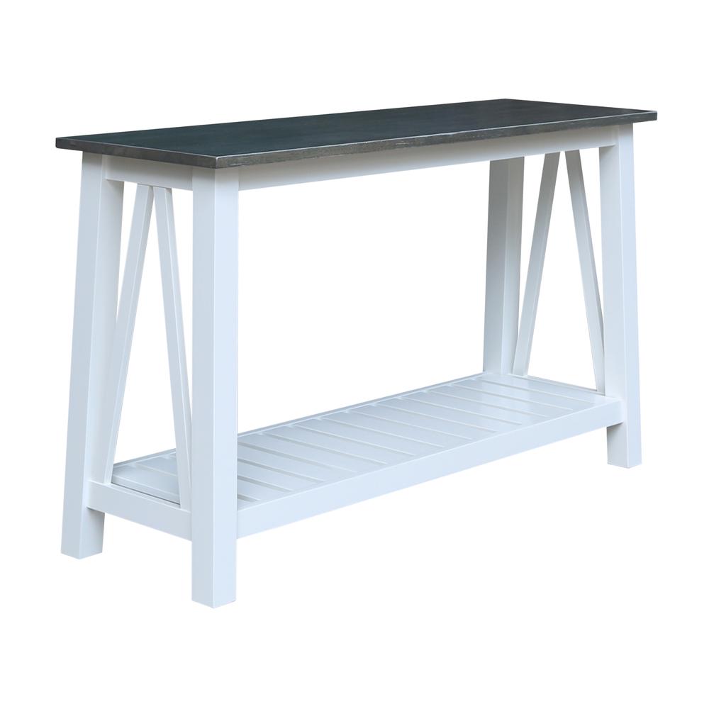 Surrey Console/Sofa Table, White/heather gray. Picture 1