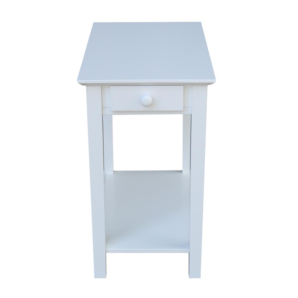 Narrow End Table, White. Picture 4