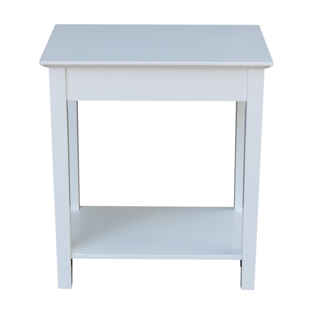 Narrow End Table, White. Picture 7