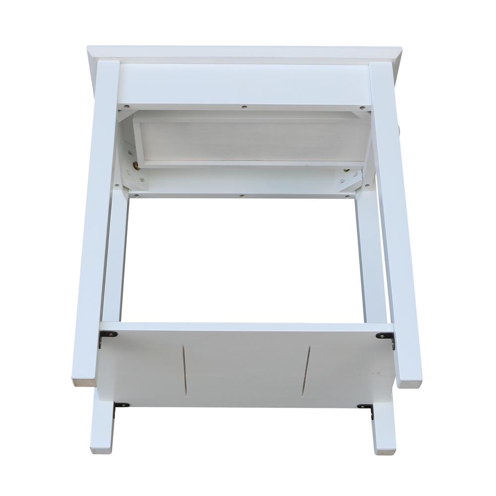 Narrow End Table, White. Picture 8