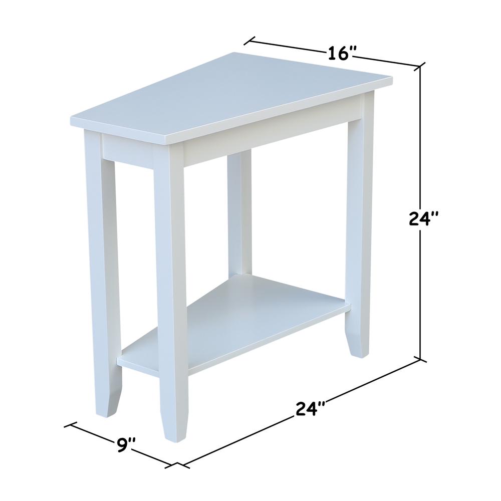 Keystone Accent Table, White. Picture 1