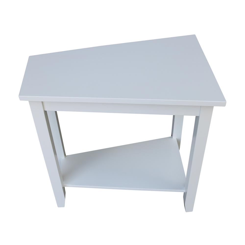Keystone Accent Table, White. Picture 6