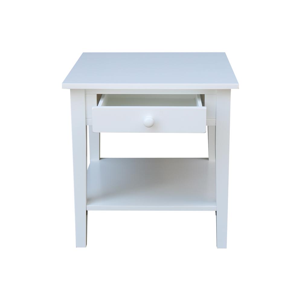 Spencer End Table in White. Picture 7