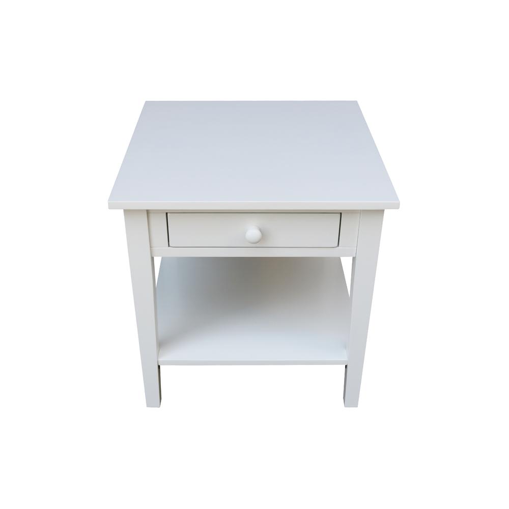 Spencer End Table in White. Picture 9