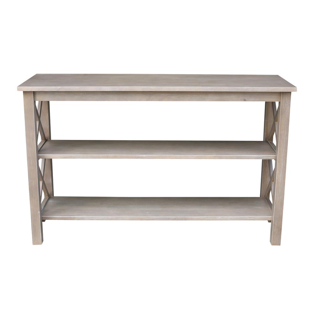 Hampton Console  Table, Washed Gray Taupe. Picture 4