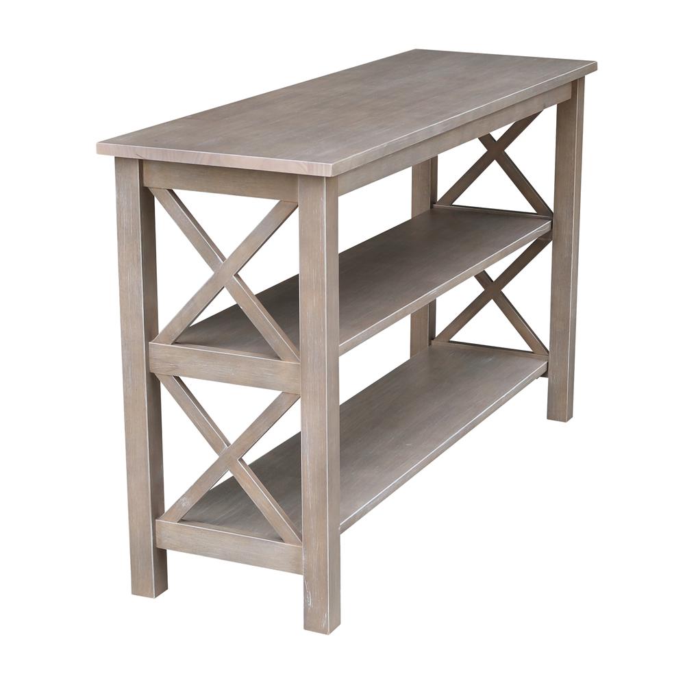 Hampton Console  Table, Washed Gray Taupe. Picture 7
