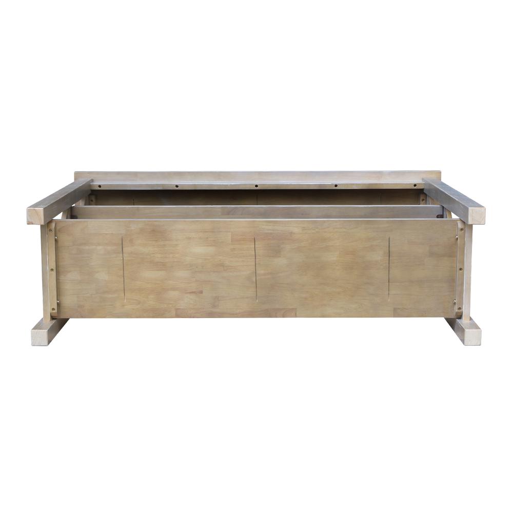 Hampton Console  Table, Washed Gray Taupe. Picture 8