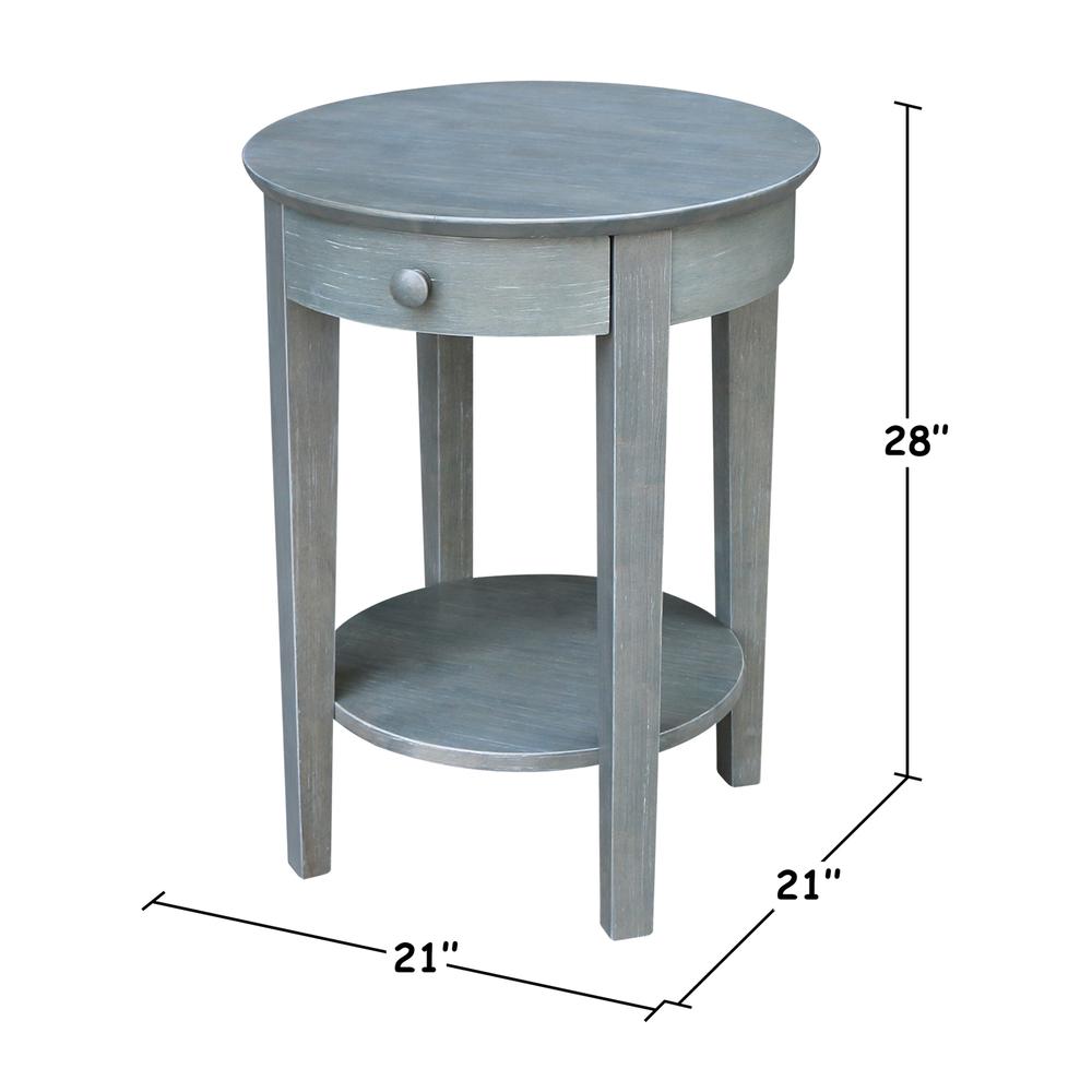Phillips Accent Table with Drawer, Heather grey-antique washed. Picture 2