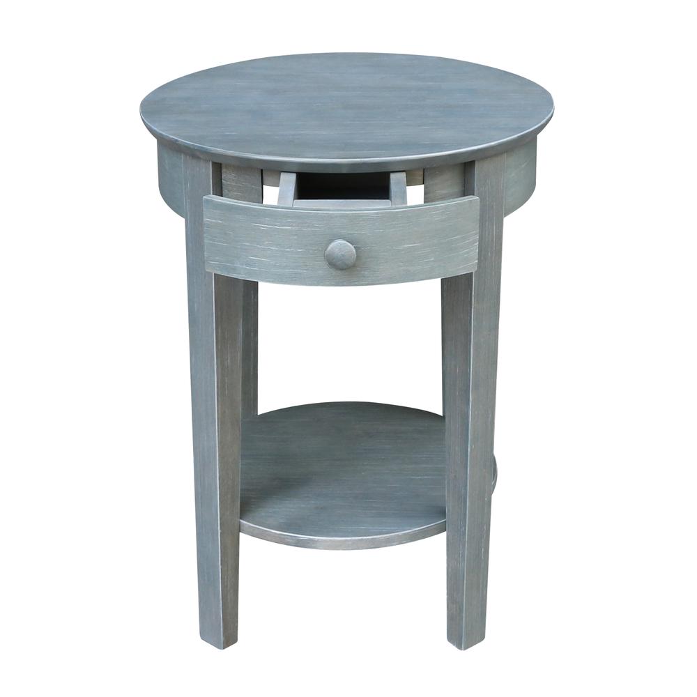 Phillips Accent Table with Drawer, Heather grey-antique washed. Picture 3