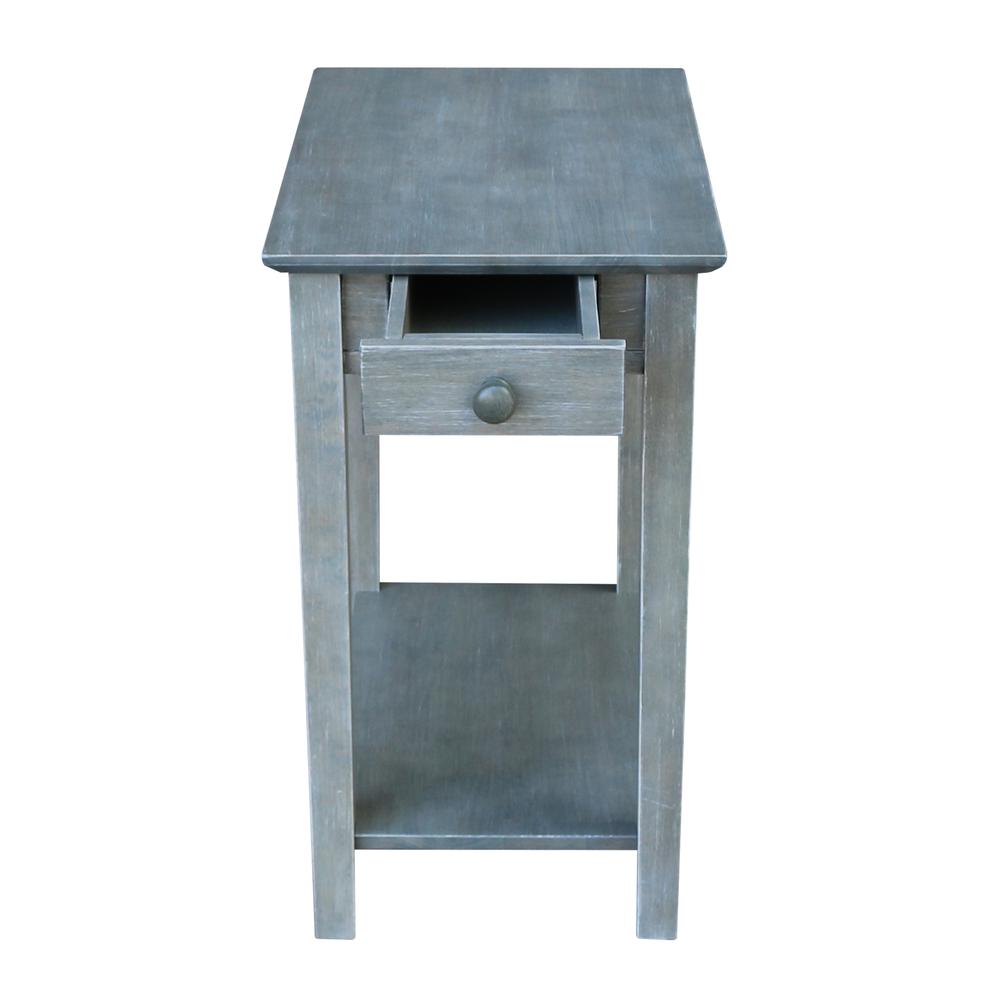Narrow End Table, Heather grey-antique washed. Picture 3