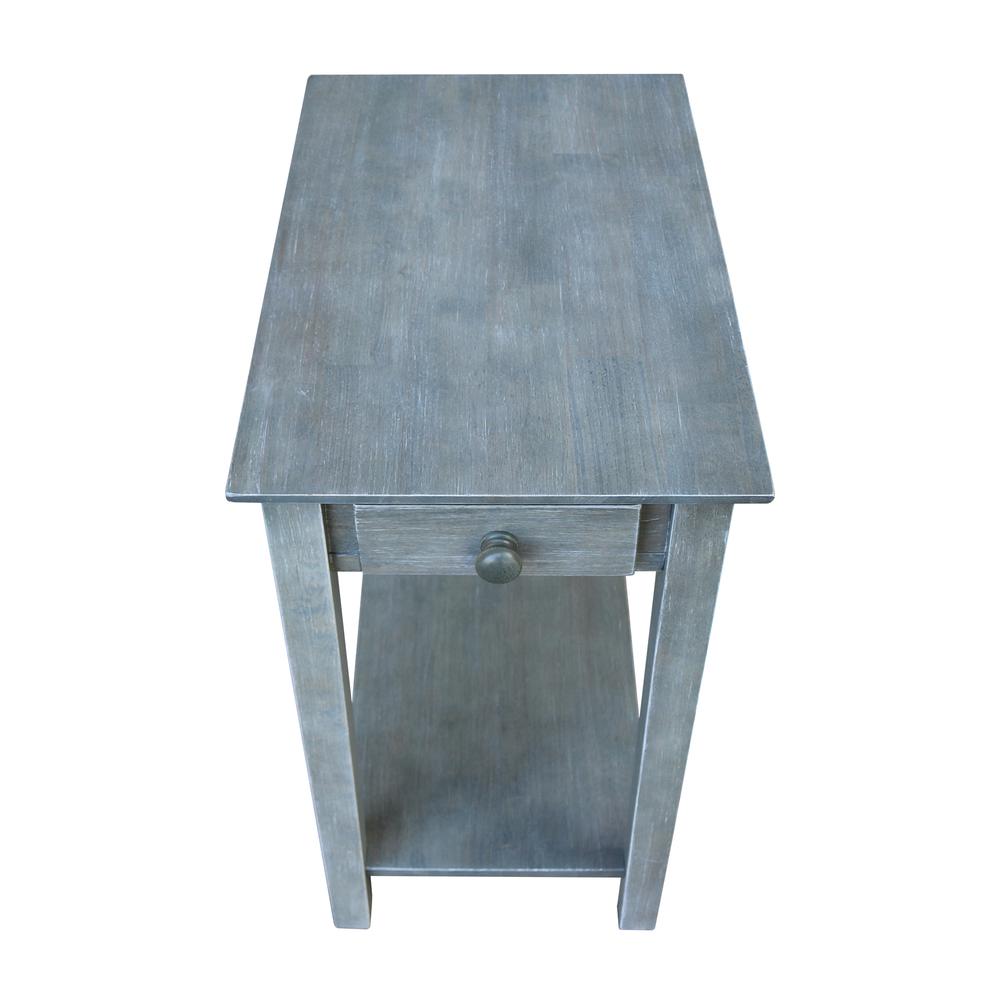 Narrow End Table, Heather grey-antique washed. Picture 9