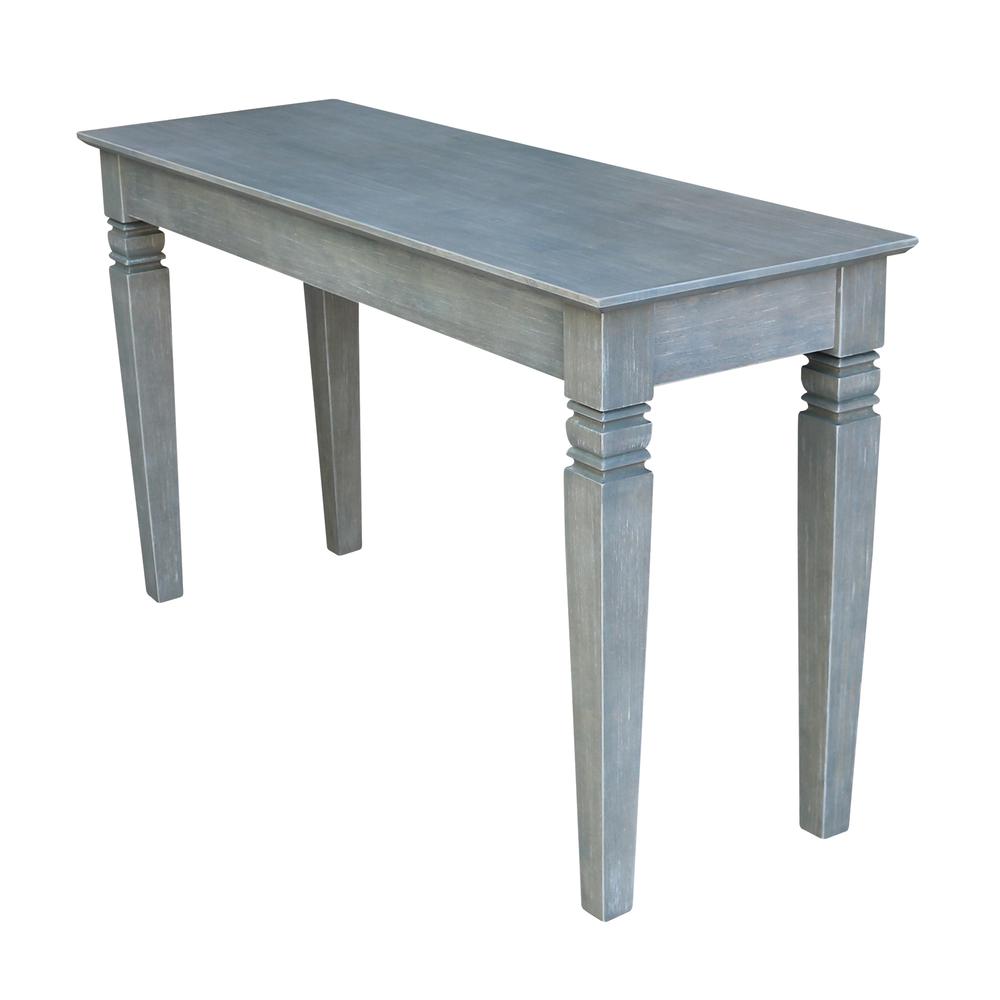 Java Console Table with 2 Drawers, Heather grey-antique washed. Picture 1