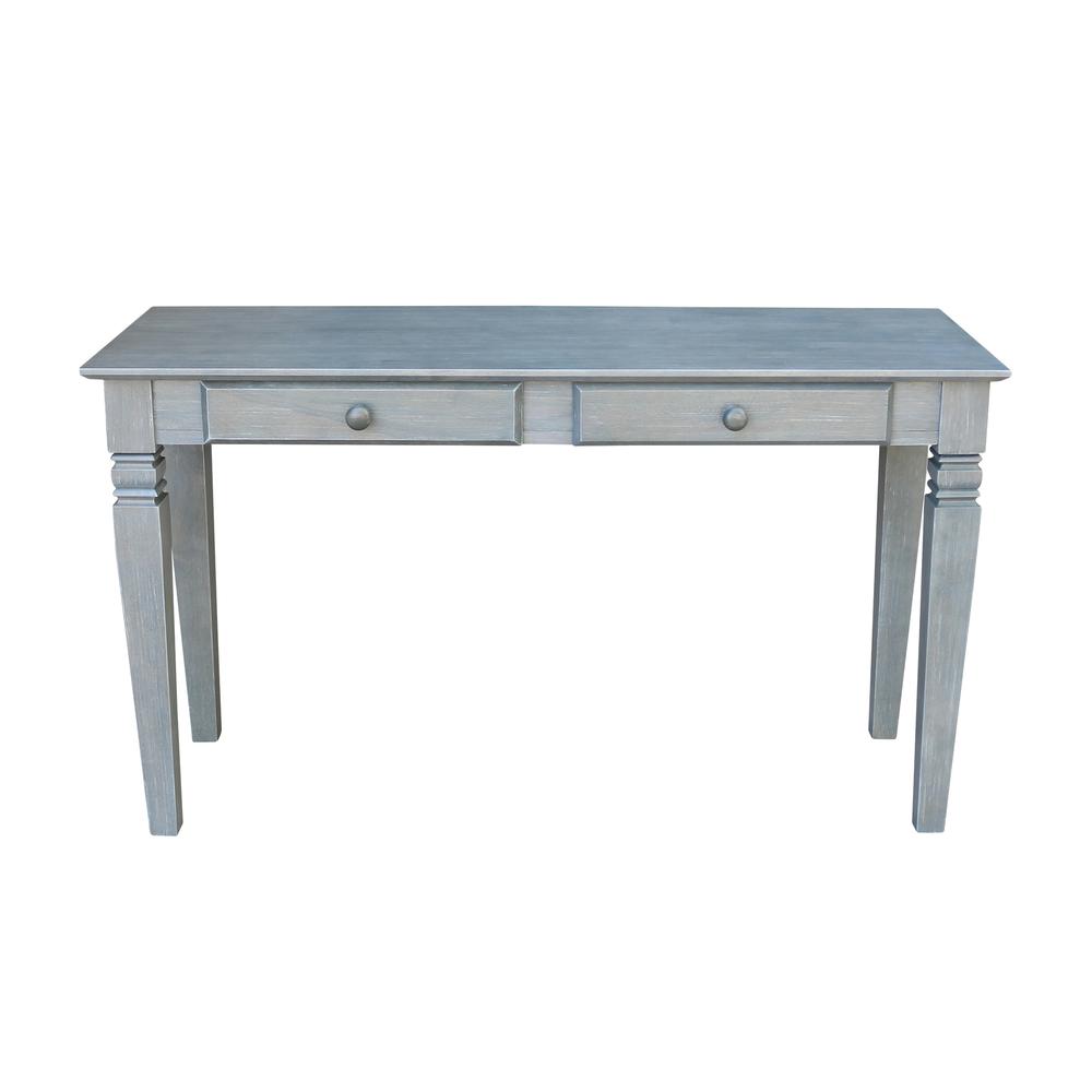 Java Console Table with 2 Drawers, Heather grey-antique washed. Picture 4