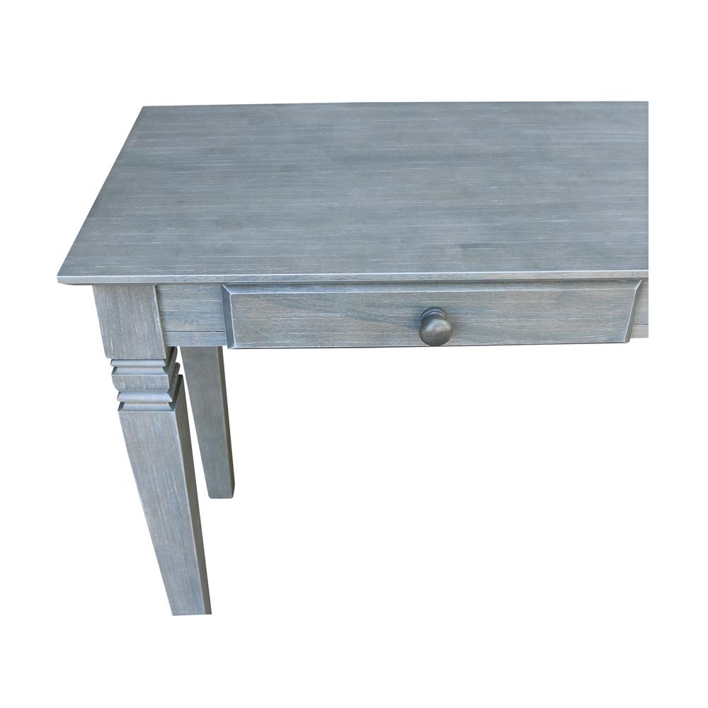 Java Console Table with 2 Drawers, Heather grey-antique washed. Picture 9