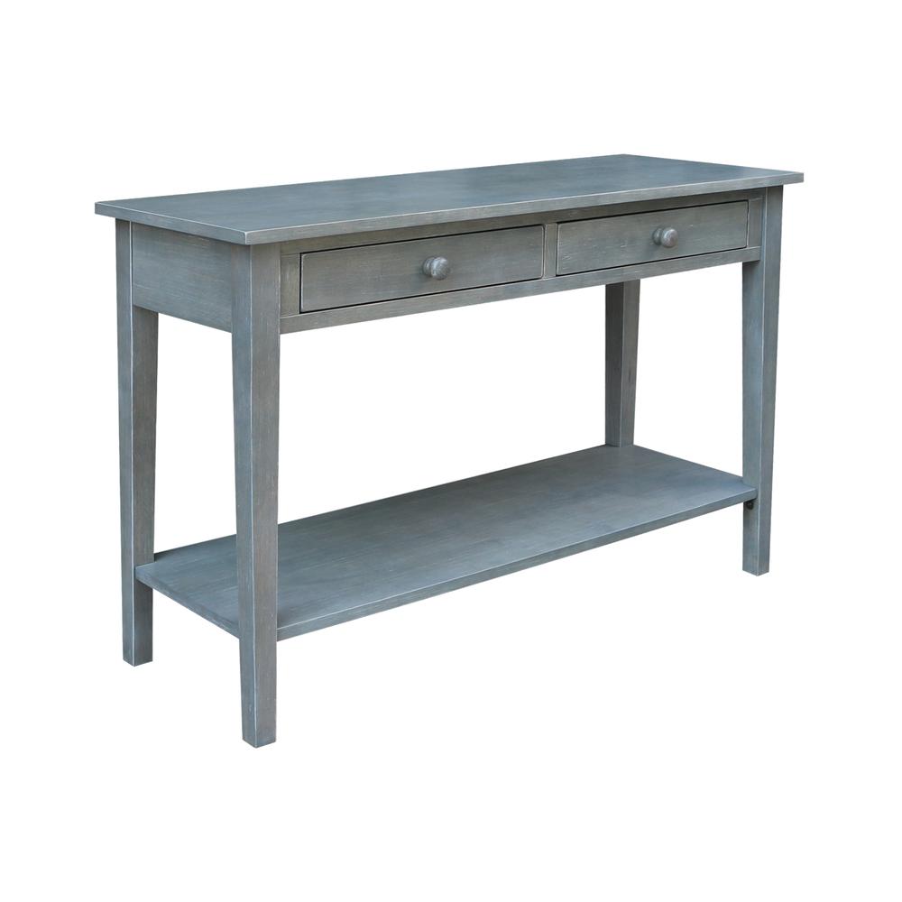 Spencer Console-Server Table in Antique washed heather gray. Picture 1