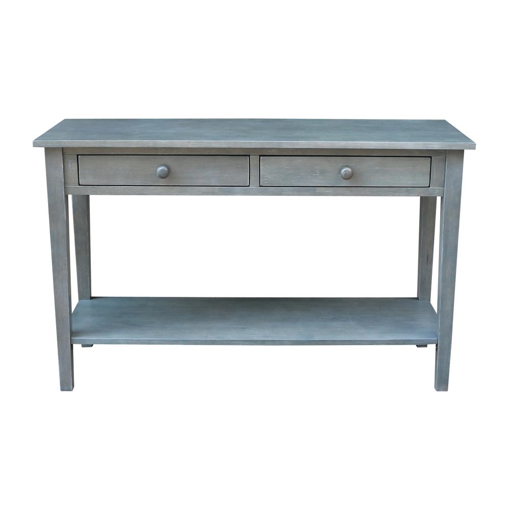 Spencer Console-Server Table in Antique washed heather gray. Picture 3
