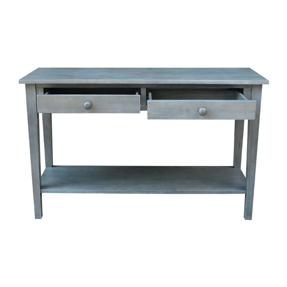 Spencer Console-Server Table in Antique washed heather gray. Picture 7
