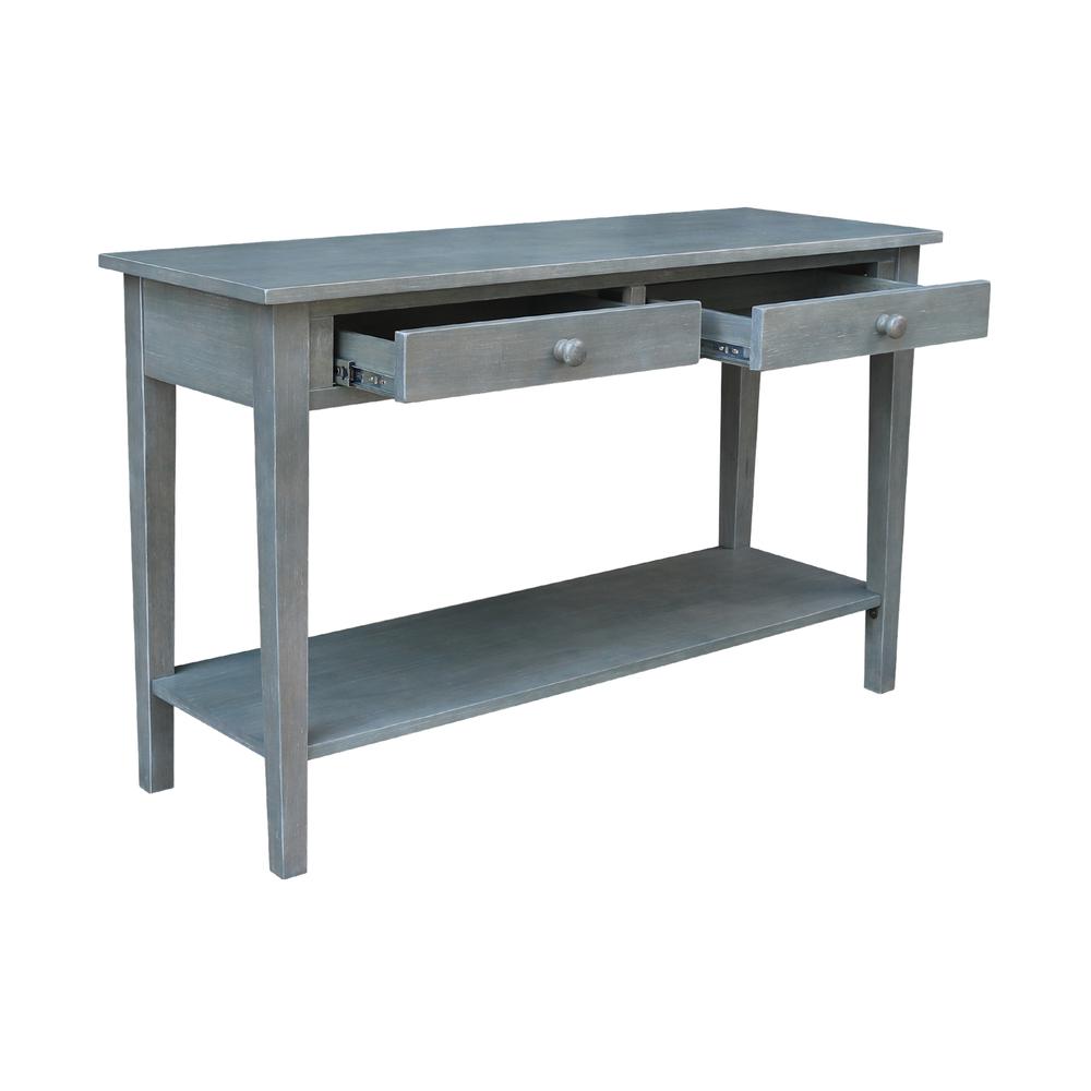 Spencer Console-Server Table in Antique washed heather gray. Picture 6