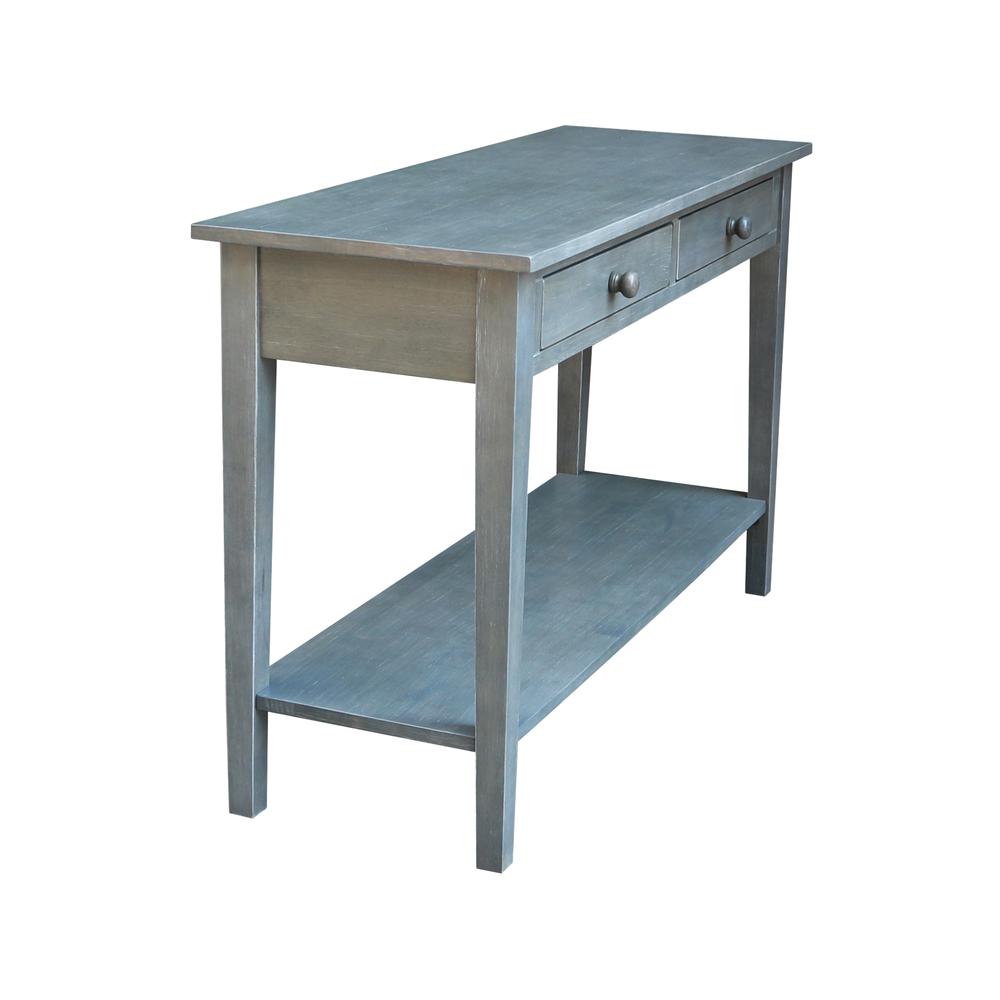 Spencer Console-Server Table in Antique washed heather gray. Picture 4