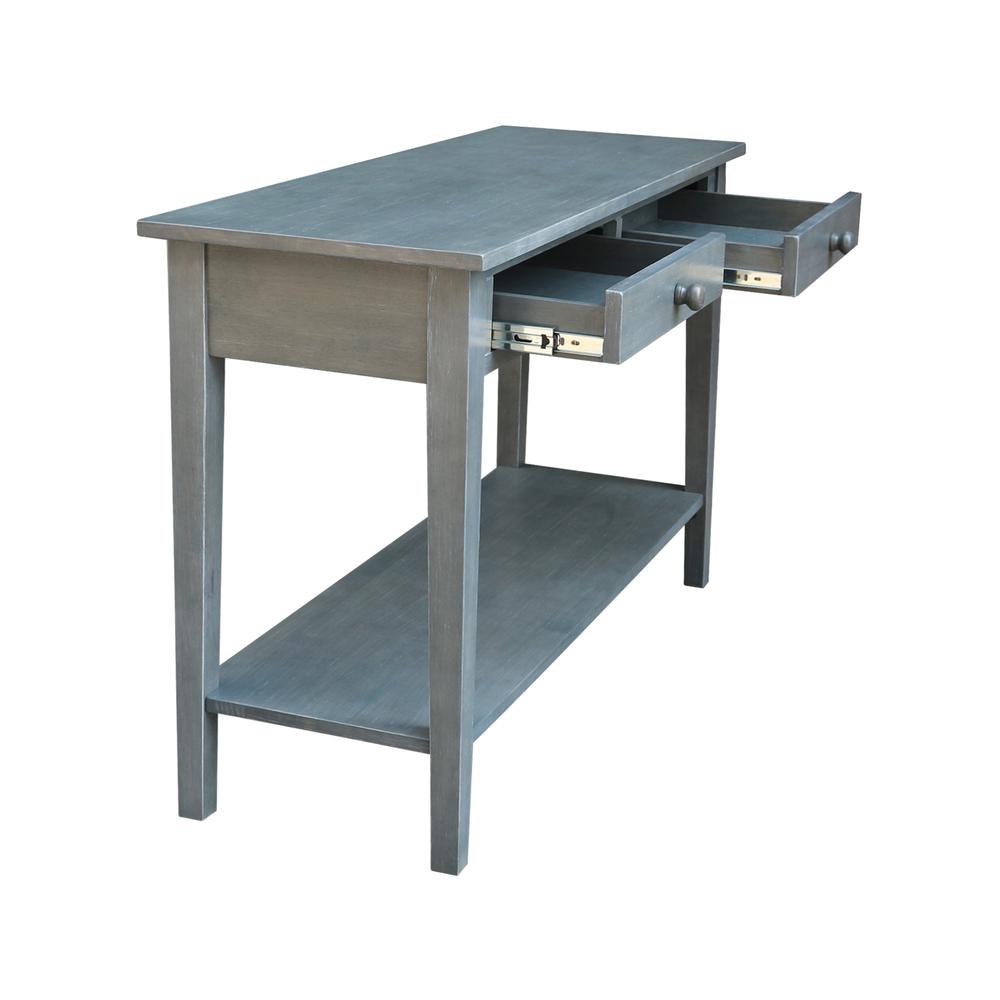 Spencer Console-Server Table in Antique washed heather gray. Picture 8