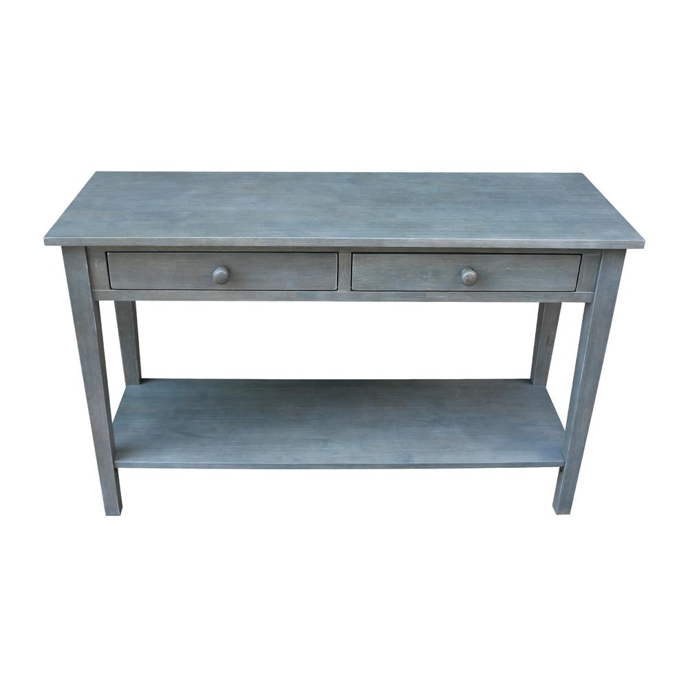 Spencer Console-Server Table in Antique washed heather gray. Picture 9