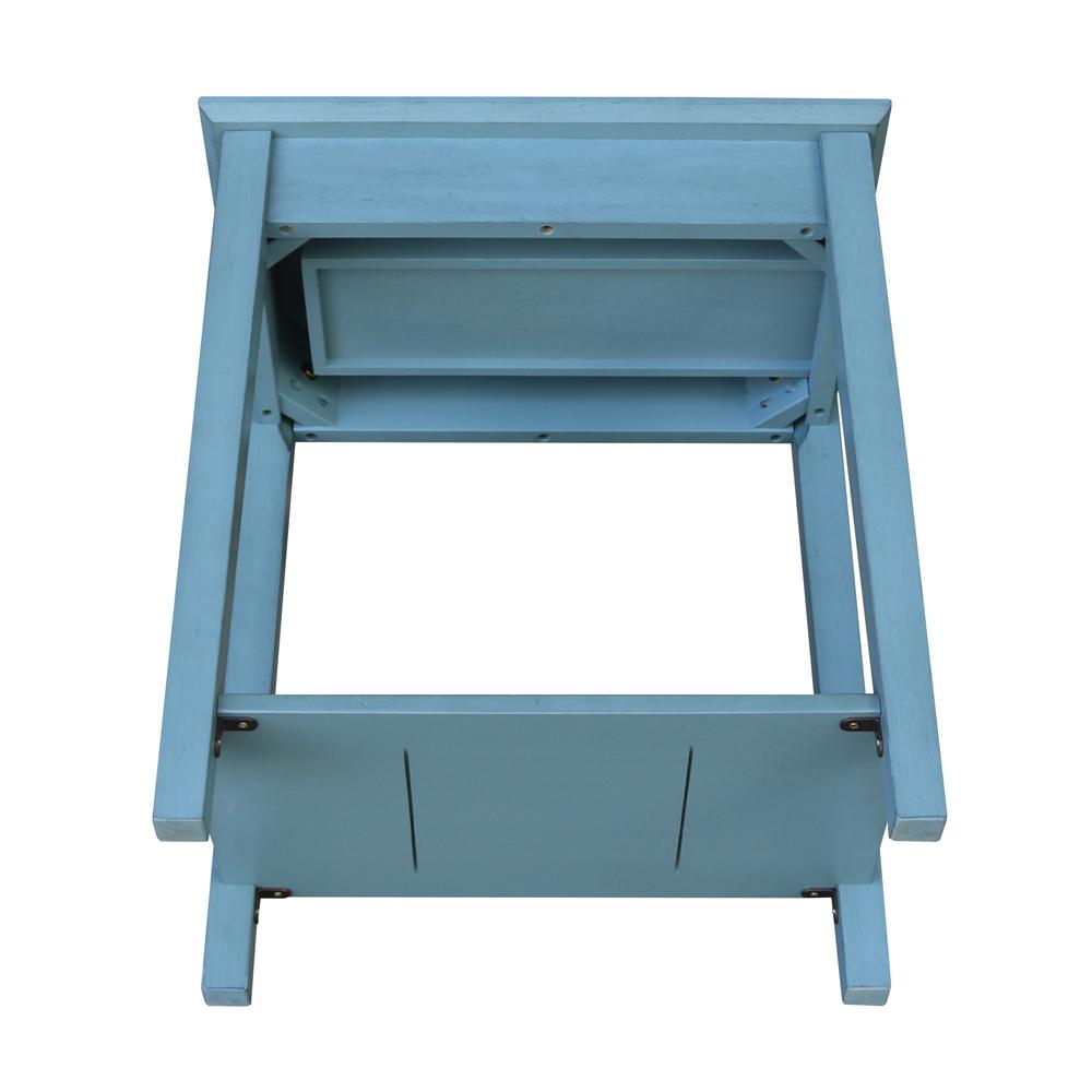 Narrow End Table, Ocean blue - antique rubbed. Picture 7