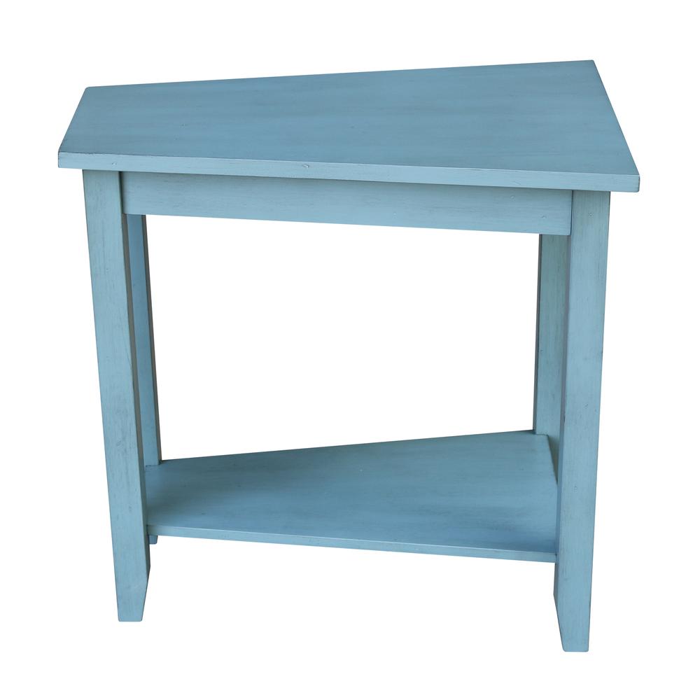 Keystone Accent Table, Ocean blue - antique rubbed. Picture 5