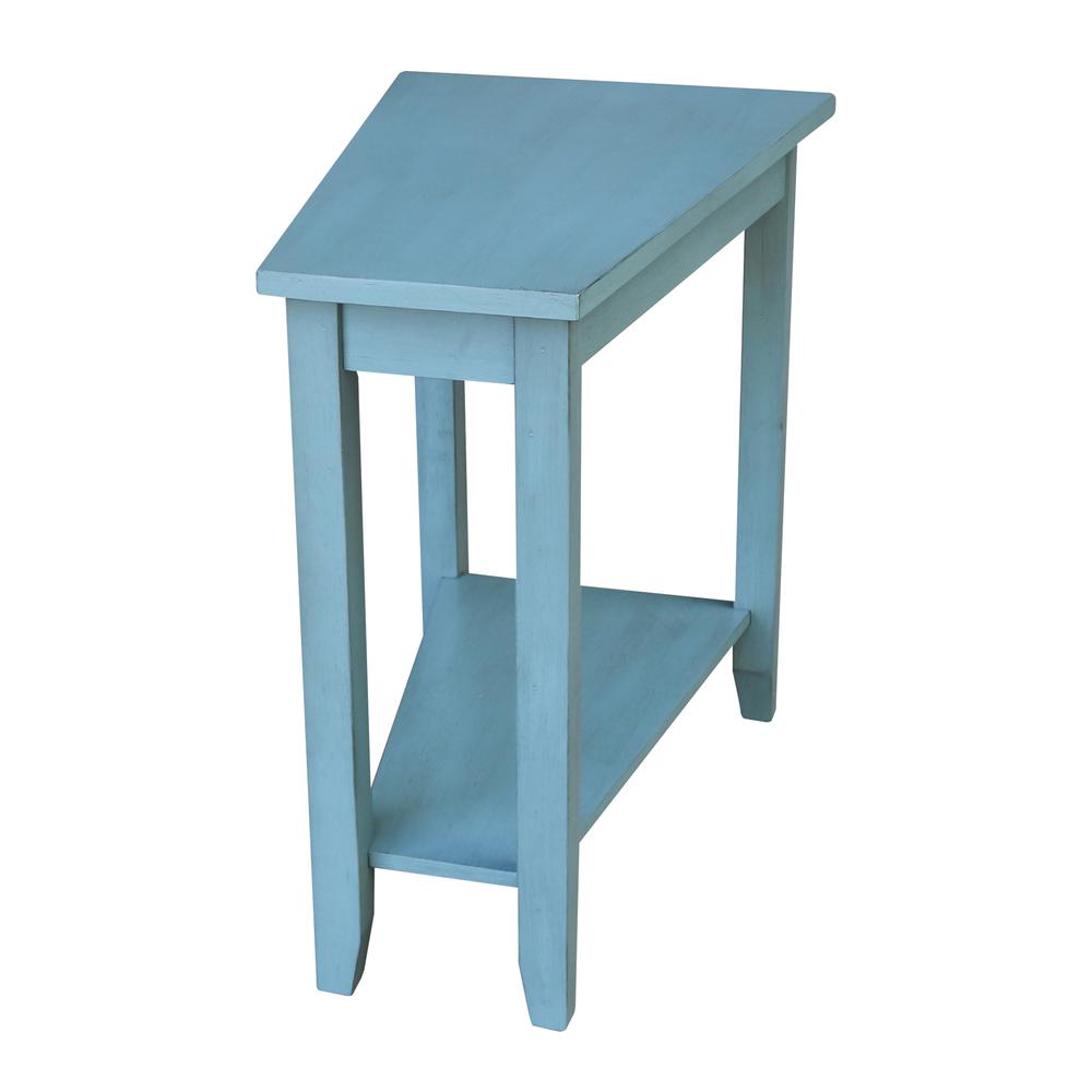 Keystone Accent Table, Ocean blue - antique rubbed. Picture 2