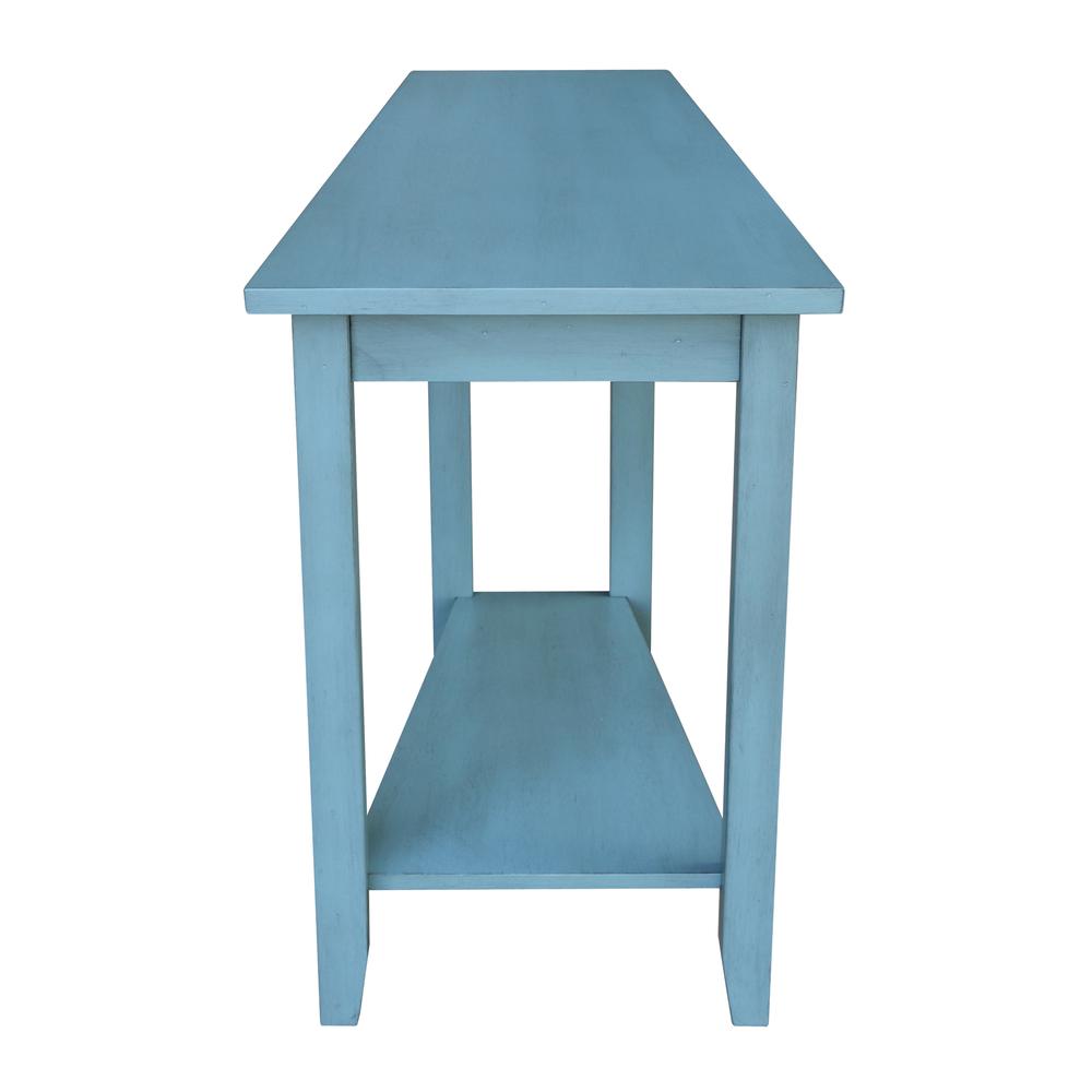 Keystone Accent Table, Ocean blue - antique rubbed. Picture 3