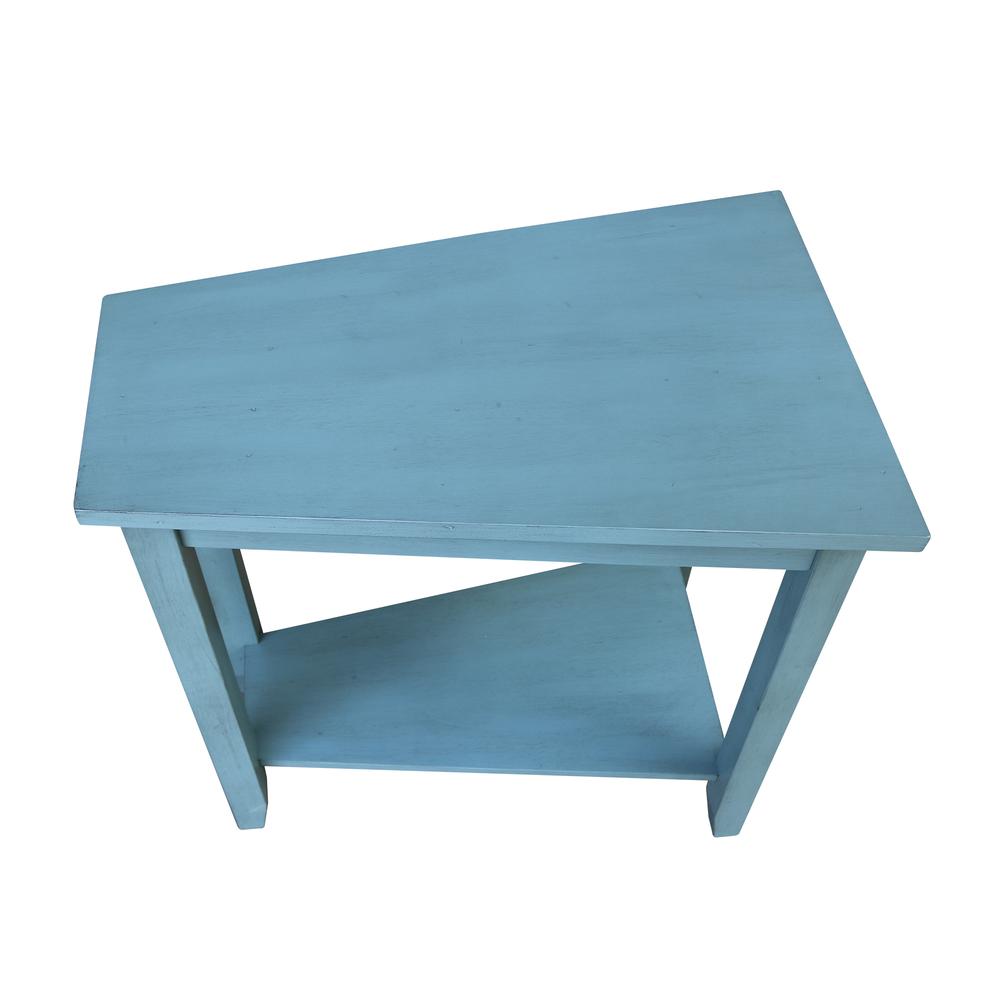 Keystone Accent Table, Ocean blue - antique rubbed. Picture 7