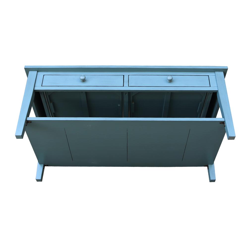 Spencer Coffee Table in Antique rubbed ocean blue. Picture 10