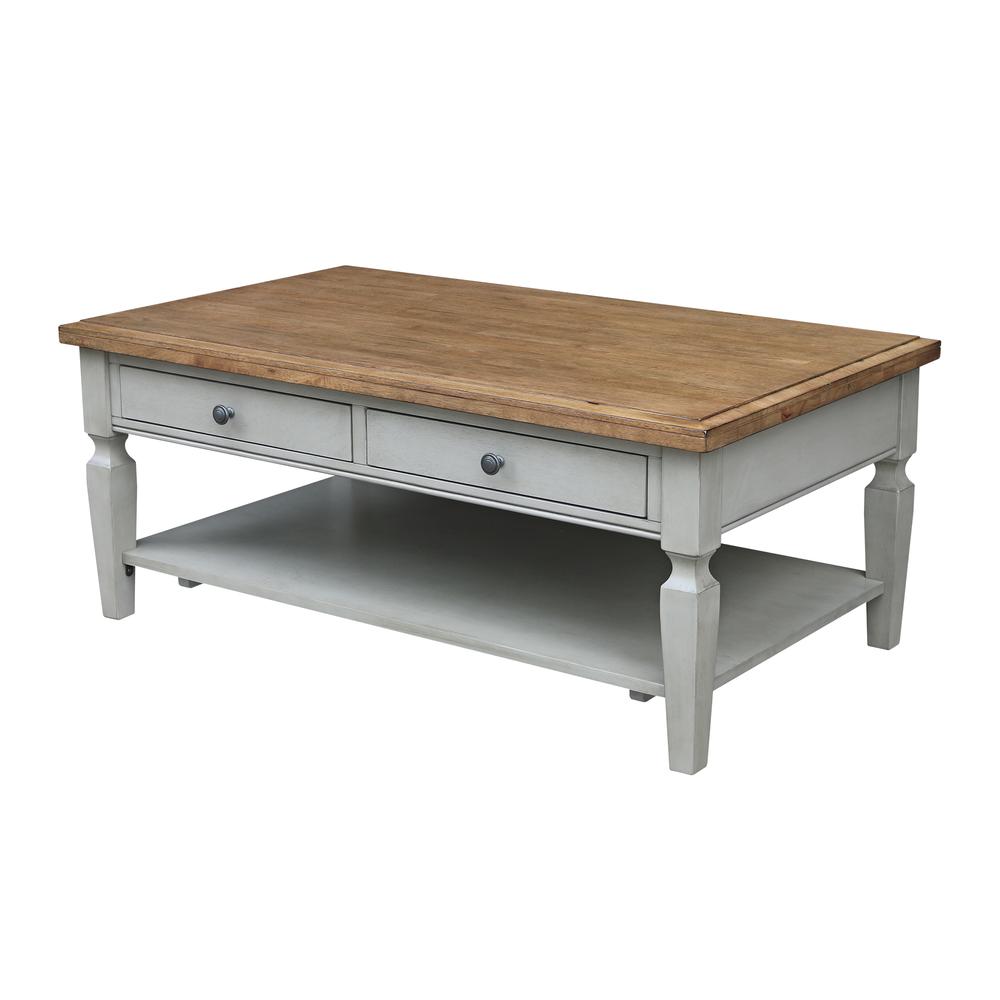 Vista Coffee Table, Hickory/Stone Finish, Hickory/Stone. Picture 10