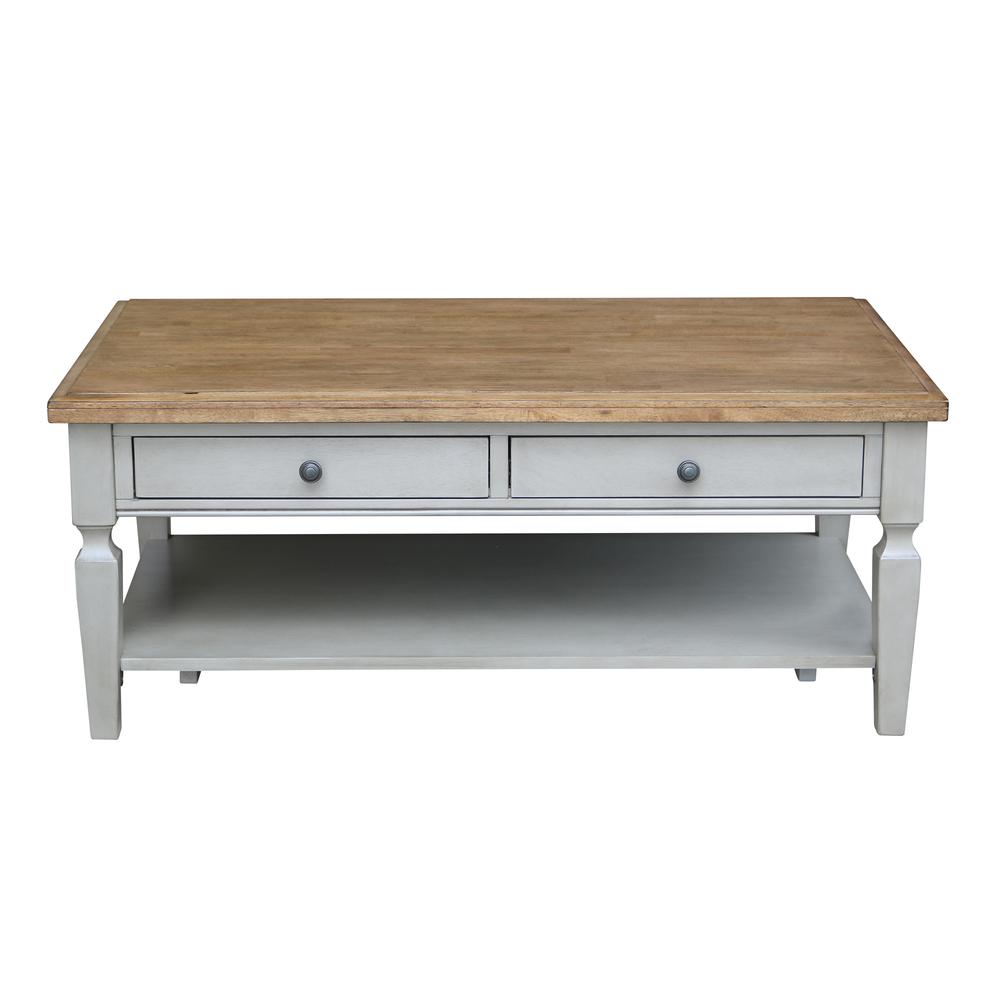 Vista Coffee Table, Hickory/Stone Finish, Hickory/Stone. Picture 4
