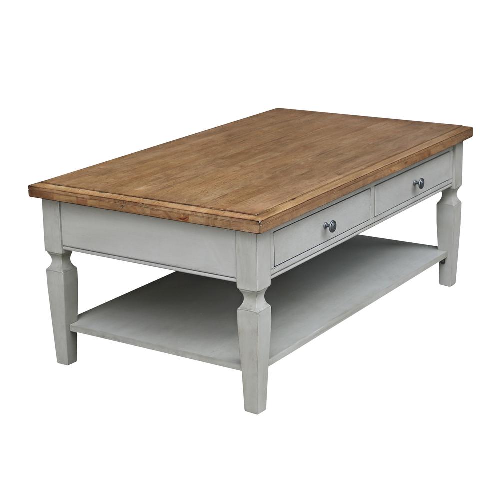 Vista Coffee Table, Hickory/Stone Finish, Hickory/Stone. Picture 7