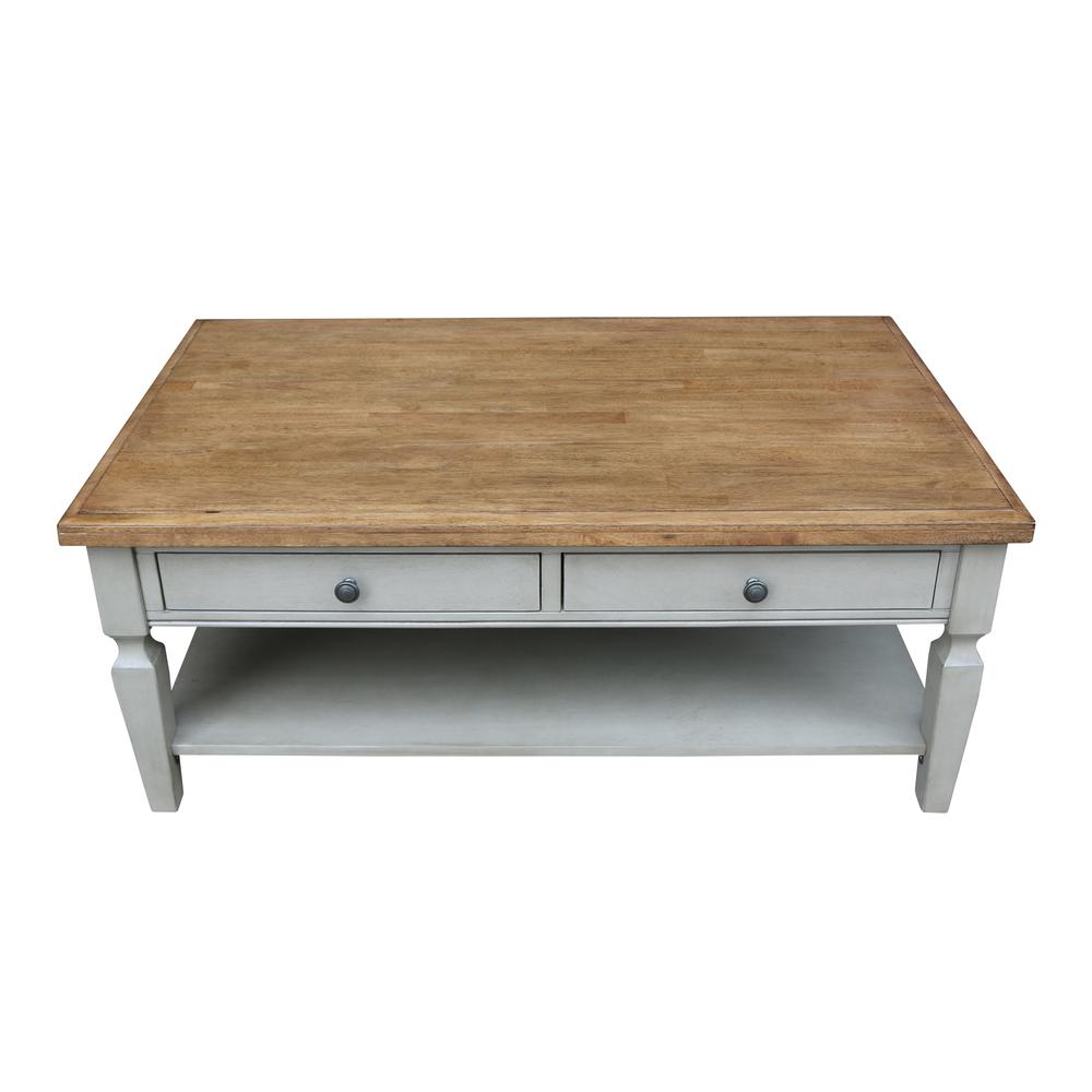 Vista Coffee Table, Hickory/Stone Finish, Hickory/Stone. Picture 9