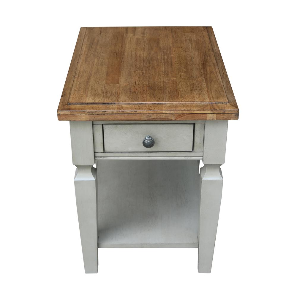 Vista End Table, Hickory/Stone Finish, Hickory/Stone. Picture 10