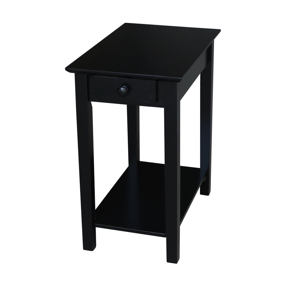 Narrow End Table, Black. Picture 10